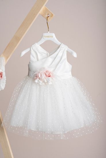 Εικόνα της Βαπτιστικό φόρεμα Piccolino Constance Ivory