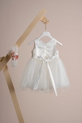 Εικόνα της Βαπτιστικό φόρεμα Piccolino Constance Ivory