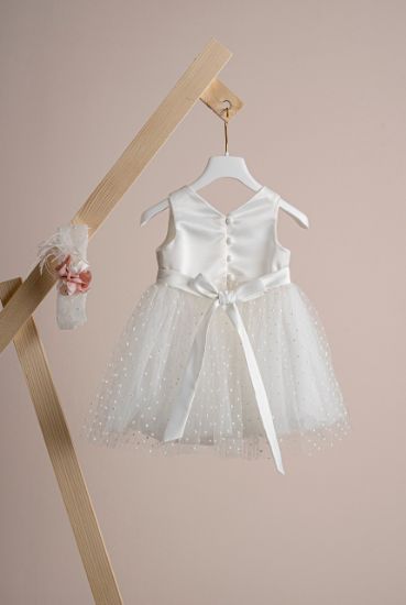 Εικόνα της Βαπτιστικό φόρεμα Piccolino Constance Ivory