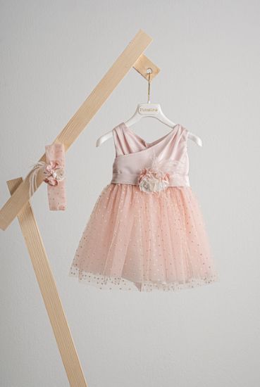 Εικόνα της Βαπτιστικό φόρεμα Piccolino Constance Pink