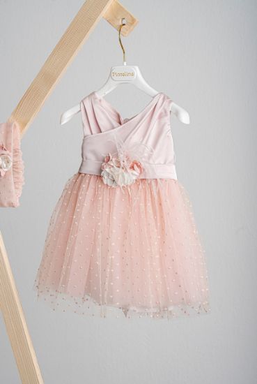 Εικόνα της Βαπτιστικό φόρεμα Piccolino Constance Pink