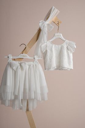 Εικόνα της Βαπτιστικό φόρεμα Piccolino Isabelle Ivory