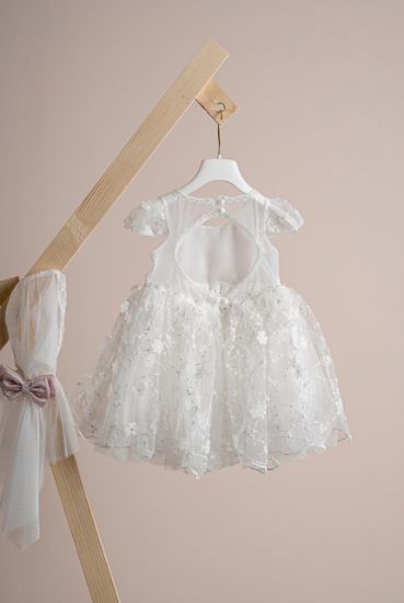 Εικόνα της Βαπτιστικό φόρεμα Piccolino Patricia Ivory