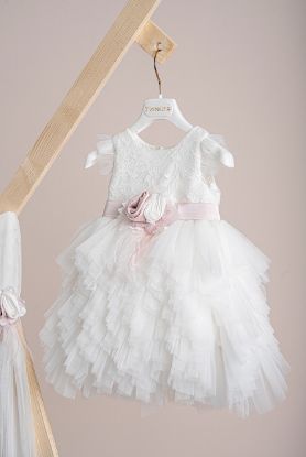 Εικόνα της Βαπτιστικό φόρεμα Piccolino Ornella Ivory