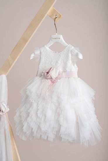 Εικόνα της Βαπτιστικό φόρεμα Piccolino Ornella Ivory