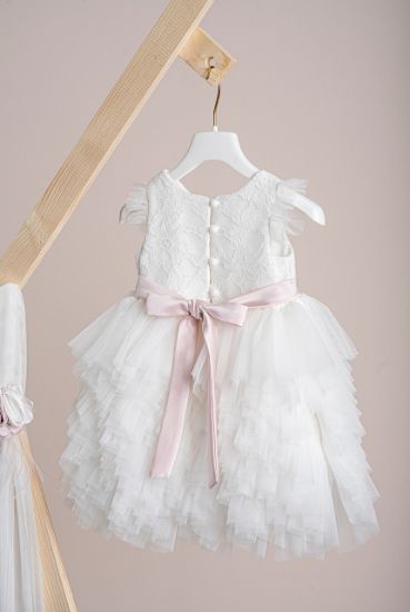 Εικόνα της Βαπτιστικό φόρεμα Piccolino Ornella Ivory