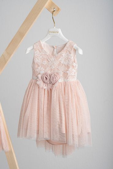 Εικόνα της Βαπτιστικό φόρεμα Piccolino Ursulla Peach