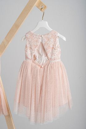 Εικόνα της Βαπτιστικό φόρεμα Piccolino Ursulla Peach