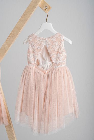 Εικόνα της Βαπτιστικό φόρεμα Piccolino Ursulla Peach