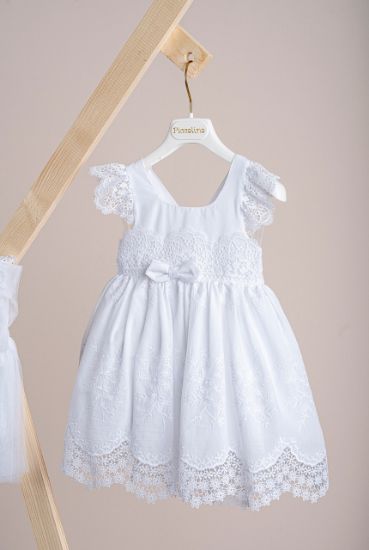 Εικόνα της Βαπτιστικό φόρεμα Piccolino Valerie White