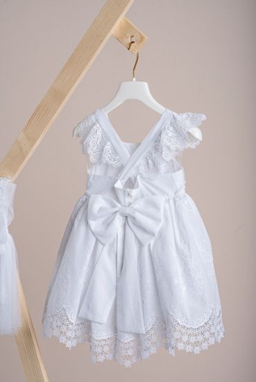 Εικόνα της Βαπτιστικό φόρεμα Piccolino Valerie White