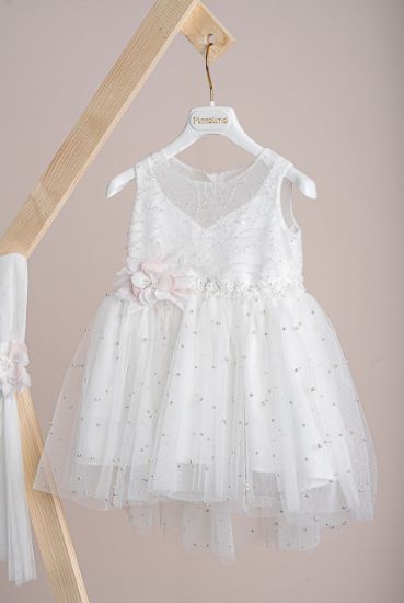 Εικόνα της Βαπτιστικό φόρεμα Piccolino Salina Ivory