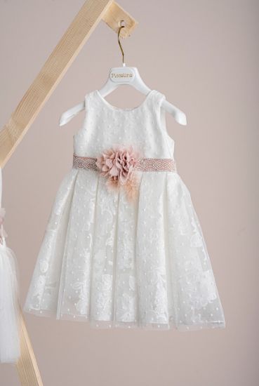 Εικόνα της Βαπτιστικό φόρεμα Piccolino Marilita Ivory