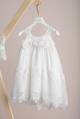 Εικόνα της Βαπτιστικό φόρεμα Piccolino Lora Ivory