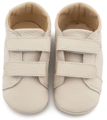 Εικόνα της Δερμάτινο Σνικερ με Χρατς MI1136 Εκρού