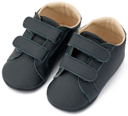 Εικόνα της Δερμάτινο Σνικερ με Χρατς MI1136 Μπλε