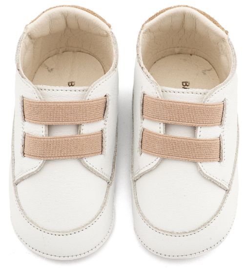 Εικόνα της Παντοφλέ Σνικερ με Λάστιχάκια MI1137 Λευκό Μπεζ