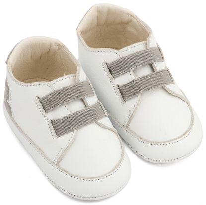 Εικόνα της Παντοφλέ Σνικερ με Λάστιχάκια MI1137 Λευκό Γκρι