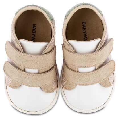 Εικόνα της Sneakers  Διπλή Μπαρέτα Χρατς PRI2104 Μπεζ Λευκό Μέντα