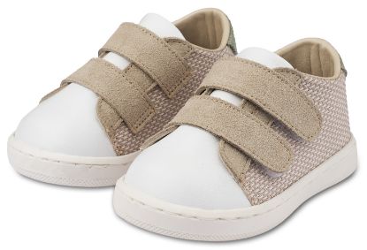 Εικόνα της Sneakers  Διπλή Μπαρέτα Χρατς PRI2104 Μπεζ Λευκό Μέντα