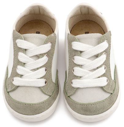 Εικόνα της Δερμάτινο Δετό Sneakers PRΙ2120 Λευκό Μέντα