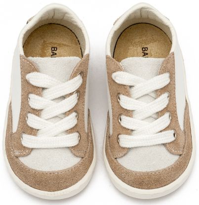 Εικόνα της Δερμάτινο Δετό Sneakers PRΙ2120 Λευκό Μπεζ