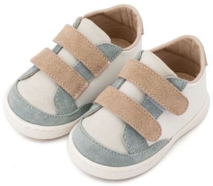 Εικόνα της Τρίχρωμο Sneakers Διπλή Μπαρέτα Χρατς PRI2125 Λευκό Μίνεραλ Μπεζ