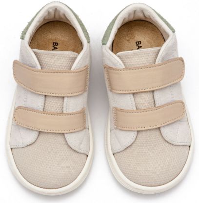 Εικόνα της Σνίκερ με Διπλή Μπαρέτα Χρατς BS3085 Λευκό Μπεζ