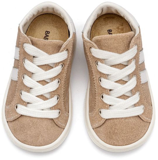 Εικόνα της Δετά Δίχρωμα Σνίκερς  BS3086 Μπεζ Λευκό