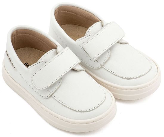 Εικόνα της Δερμάτινο Μοκασίνι BW 4310 Λευκό