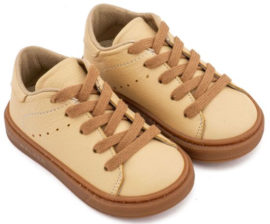 Εικόνα της Δετό Δερμάτινο Sneaker BW 4312 Καλαμποκί