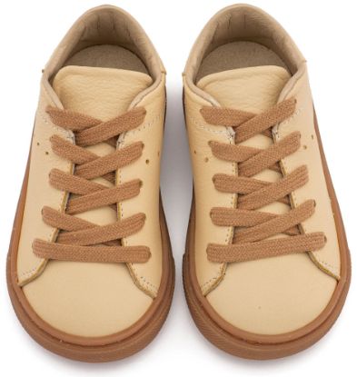 Εικόνα της Δετό Δερμάτινο Sneaker BW 4312 Καλαμποκί