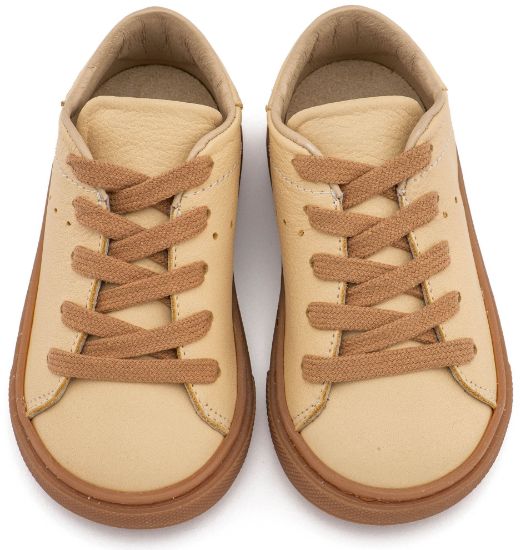 Εικόνα της Δετό Δερμάτινο Sneaker BW 4312 Καλαμποκί