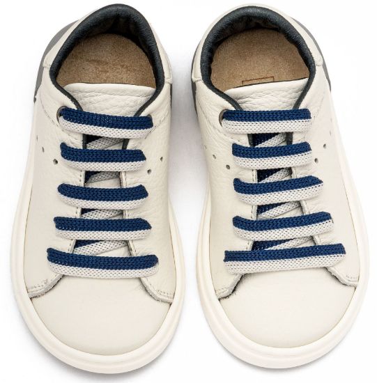 Εικόνα της Δετό Sneaker με Δίχρωμο Κορδόνι EXC5294 Λευκό Μπλε 