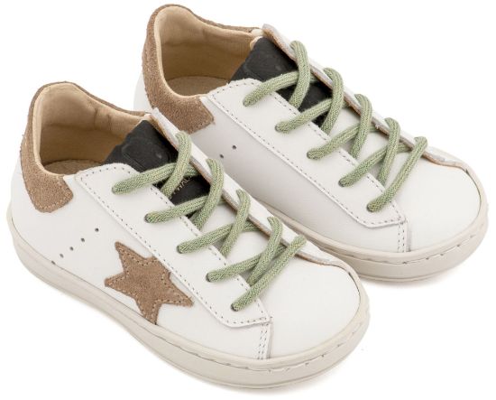 Εικόνα της Τρίχρωμο Sneaker Δετό EXC5315  Λευκό Μπεζ Μέντα 