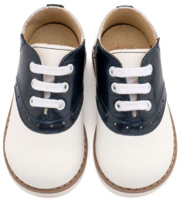 Εικόνα της Δίχρωμο Δετό Brogue EXC5318  Λευκό Μπλε 