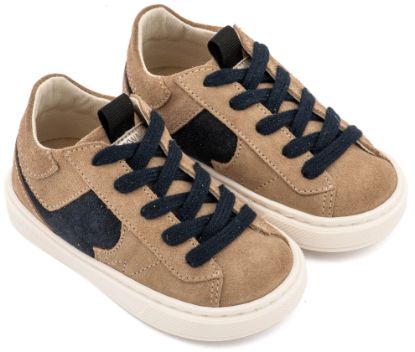 Εικόνα της Δίχρωμο Sneaker Δετό EXC8002 Μπεζ Μπλε