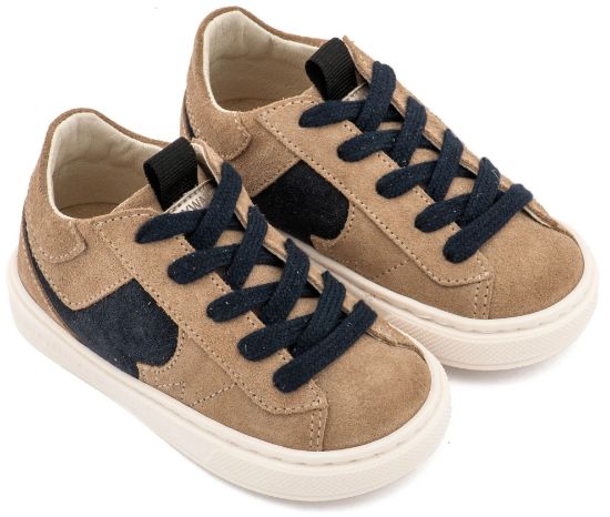 Εικόνα της Δίχρωμο Sneaker Δετό EXC8002 Μπεζ Μπλε