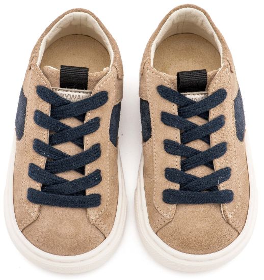 Εικόνα της Δίχρωμο Sneaker Δετό EXC8002 Μπεζ Μπλε