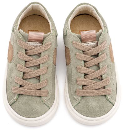 Εικόνα της Δίχρωμο Sneaker Δετό EXC8002 Μέντα Μπεζ