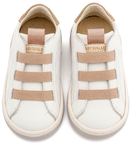Εικόνα της Sneaker Παντοφλέ με Λαστιχάκια EXC8005 Λευκό Μπεζ
