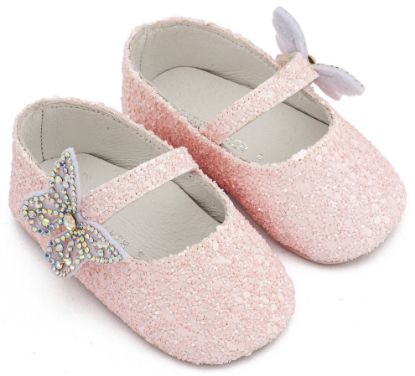 Εικόνα της Γοβάκι Μονή Μπαρέτα Χρατς με  Στρασένια Πεταλούδα MI1658 Ροζ