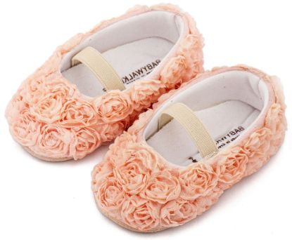 Εικόνα της Μπαλαρινα Διακοσμημένη με Chiffon Λουλούδια MI1660 Ροζ