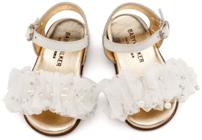 Εικόνα της Πέδιλο με Χειροποίητο Διακοσμητικό απο Τούλι και PRI2656 Εκρού 