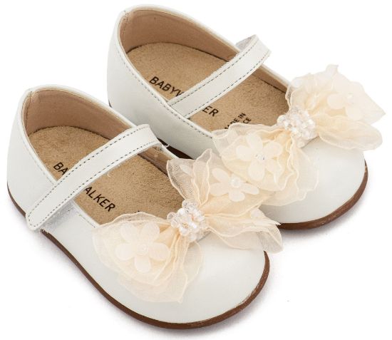 Εικόνα της Γοβάκι Μονή Μπαρέτα Φιογκάκι Οργάντζας PRI2659 Εκρού