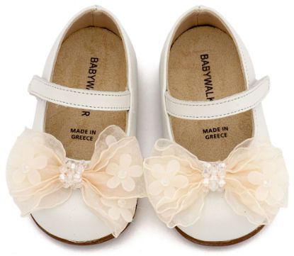 Εικόνα της Γοβάκι Μονή Μπαρέτα Φιογκάκι Οργάντζας PRI2659 Εκρού