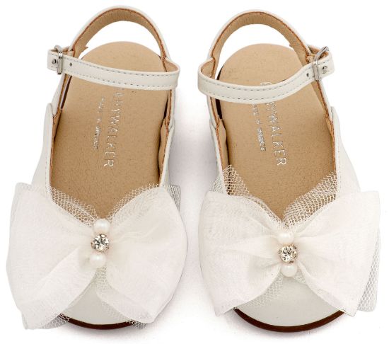 Εικόνα της Γαλλικό Σαμπό Διακοσμημένο με Φιόγκο Οργάντζας και Στρας PRI2661 Εκρού