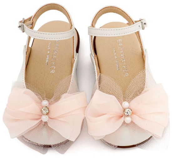 Εικόνα της Γαλλικό Σαμπό Διακοσμημένο με Φιόγκο Οργάντζας και Στρας PRI2661 Εκρού Ροζ