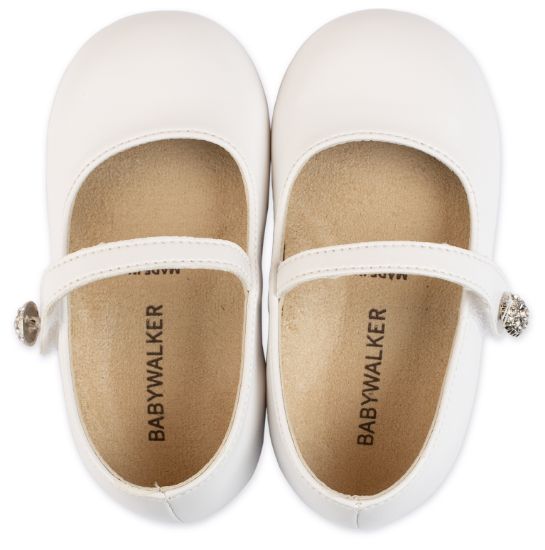 Εικόνα της Γοβάκι Μονή Μπαρέτα με Στρασένιο Κουμπάκι BS3502 Λευκό