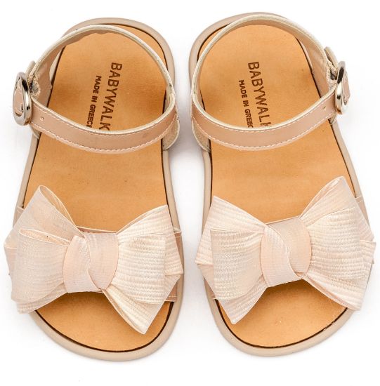 Εικόνα της Πέδιλο με Υφασμάτινο Φιόγκο BS3592 Nude